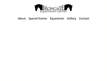 Tablet Screenshot of irongateequestriancenter.com